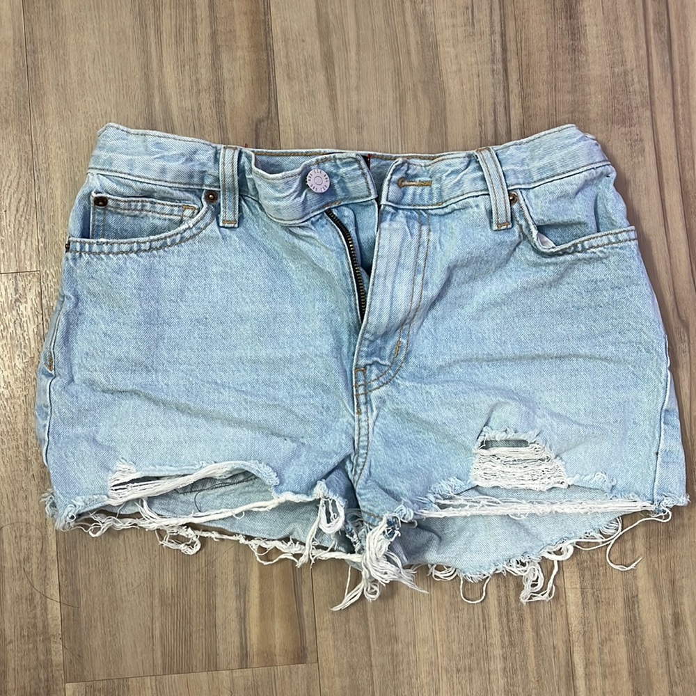 BDG denim shorts girlfriend high rise